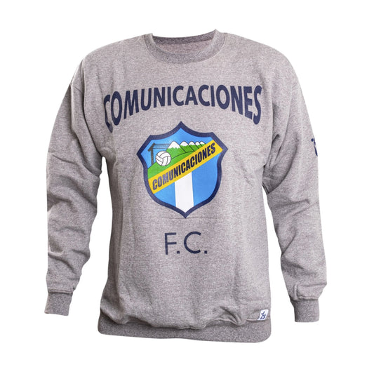 Sweatshirt Adulto Gris "Curvo Y Escudo"