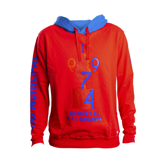 Hoodie Adulto Rojo/Azul "Trofeo" 1974